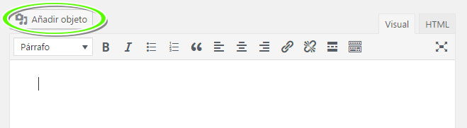 Insertar nueva galería de imágenes en WordPress mediante la biblioteca de medios
