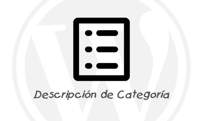 Mostrar Descripción de Categoría en WordPress