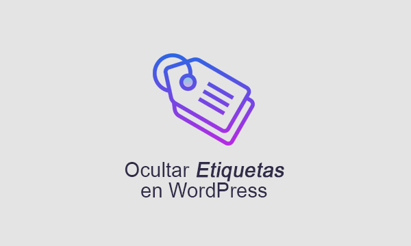 Ocultar etiquetas en lista de entradas en el panel de administración de WordPress
