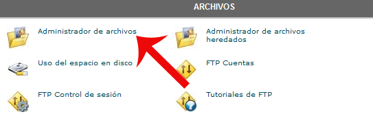 Agregar imágenes en WordPress por el administrador de archivos por el panel de control cpanel