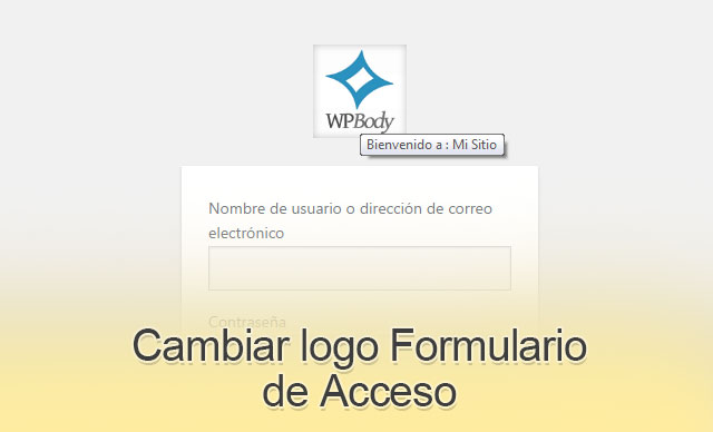 Cambiar Logo Formulario de Acceso en WordPress
