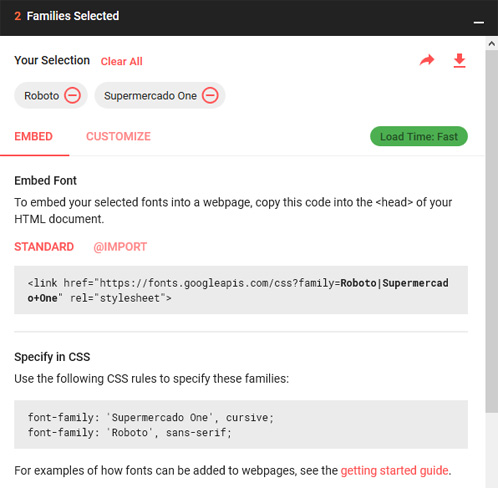 Métodos de cómo usar fuentes de google seleccionadas