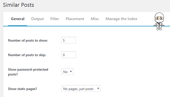 Configuración del plugin Similar Posts en WordPress