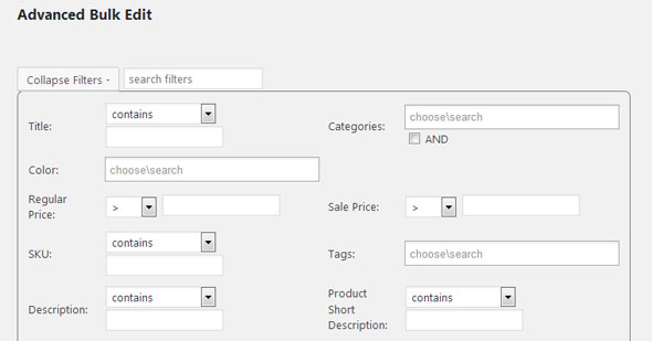 Plugin WooCommerce Advanced Bulk Edit para modificar múltiples productos