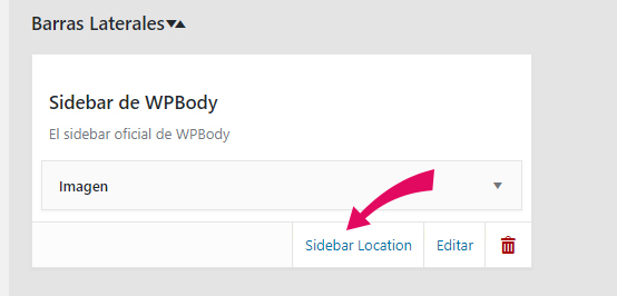 Elegir la ubicación de la barra lateral personalizada con Custom Sidebars en WordPress