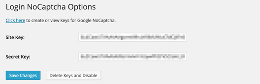 Plugin Login No Captcha reCAPTCHA para detener spam en WordPress