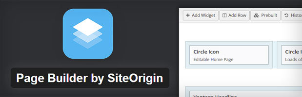 Plugin SiteOrigin Page Builder para construir páginas en WordPress