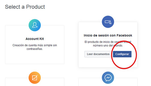Crear aplicación para iniciar sesión con facebook
