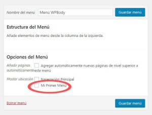 Crear Nuevo Menú de Navegación con register_nav_menu en WordPress