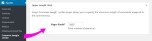 Establecer un límite máximo de longitud de comentario en WordPress con Greg's Comment Length Limiter