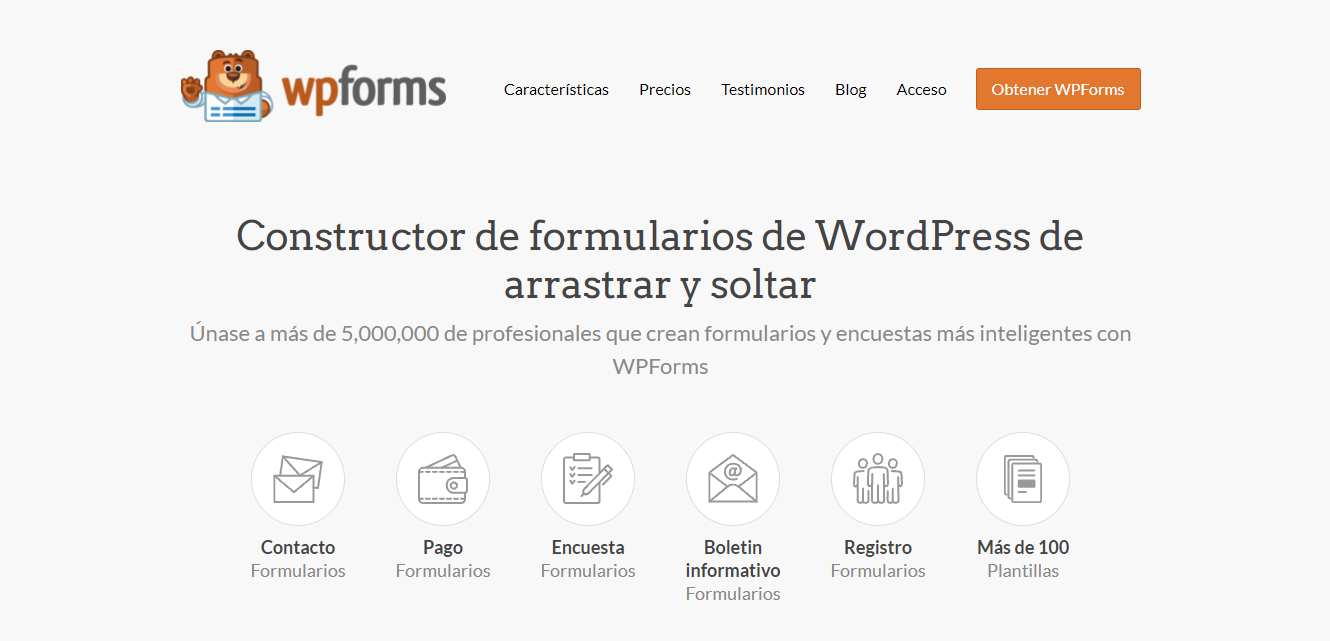 WPForms crm para wordpress